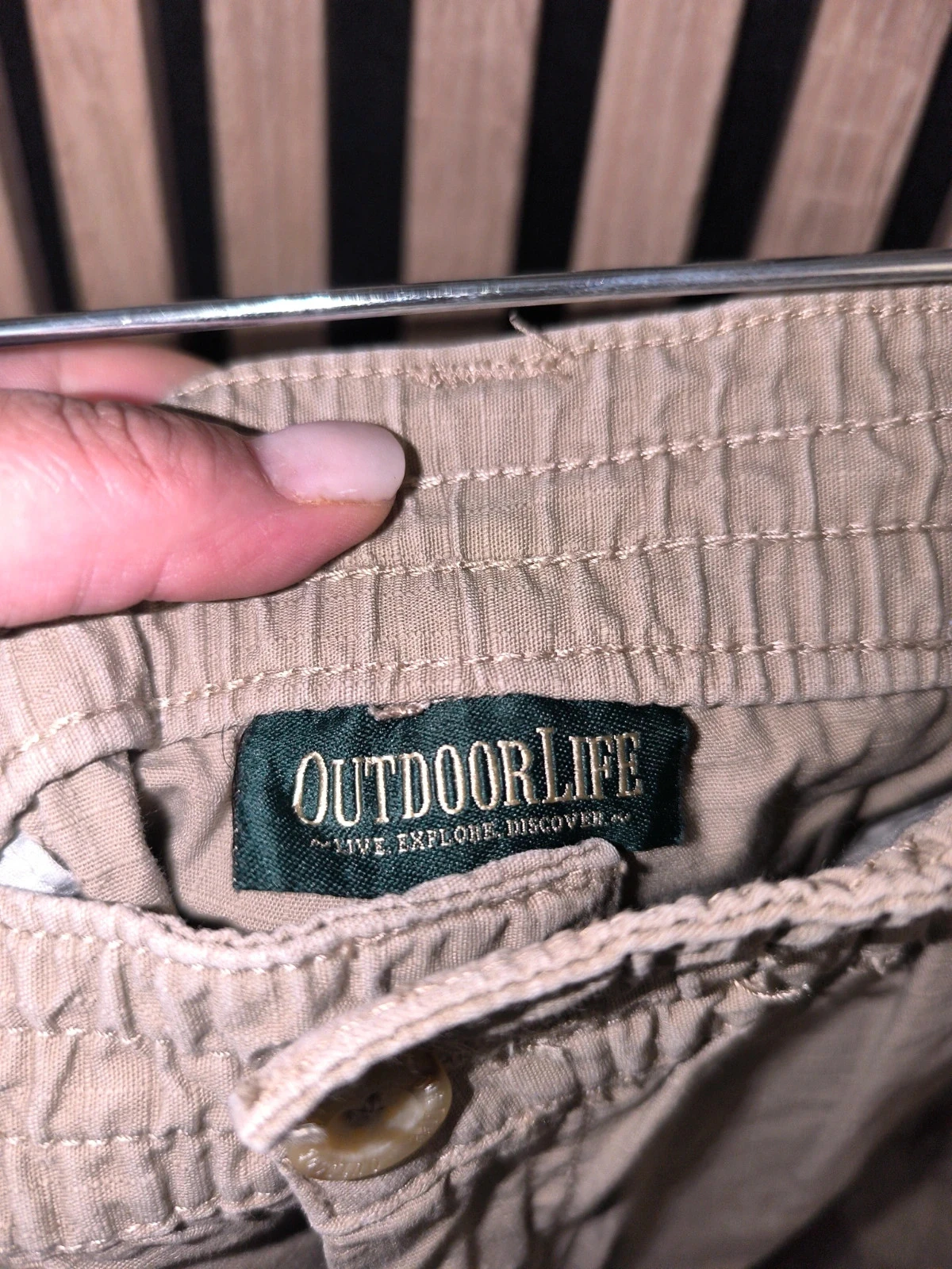 Pantalón cargo Outdoor Life beige para hombre Talla L – photo 3